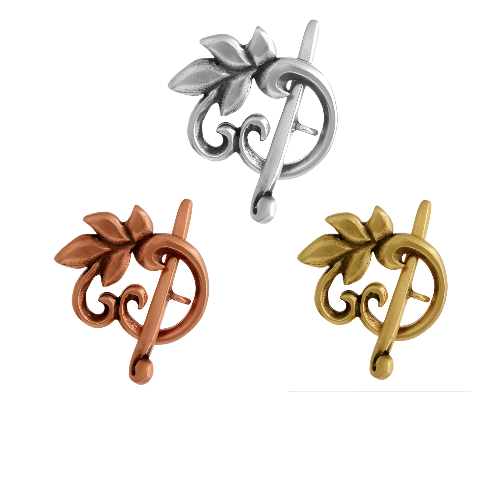 Bronze Line, Ivy Toggle Clasp, 15mm