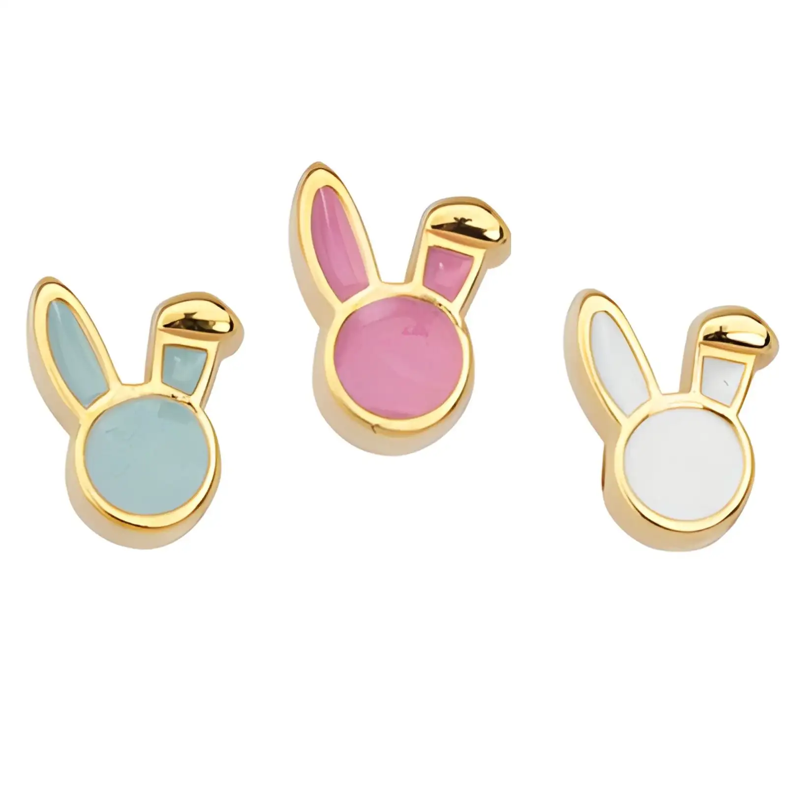 Bunny Head Slider Bead, 2 Pcs