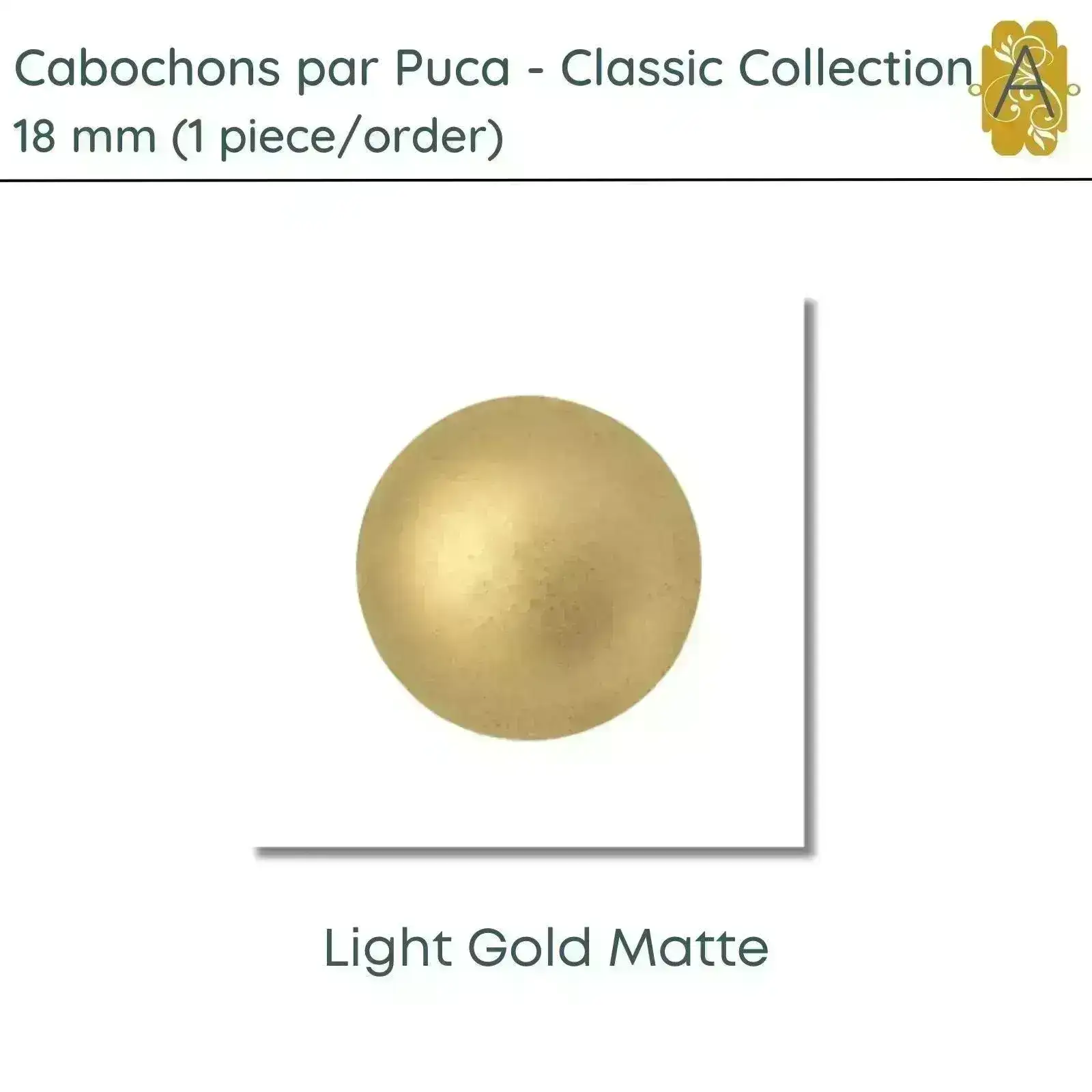 Cabochons par Puca, 18mm, Classic Collection, 6 Colors - Image 5
