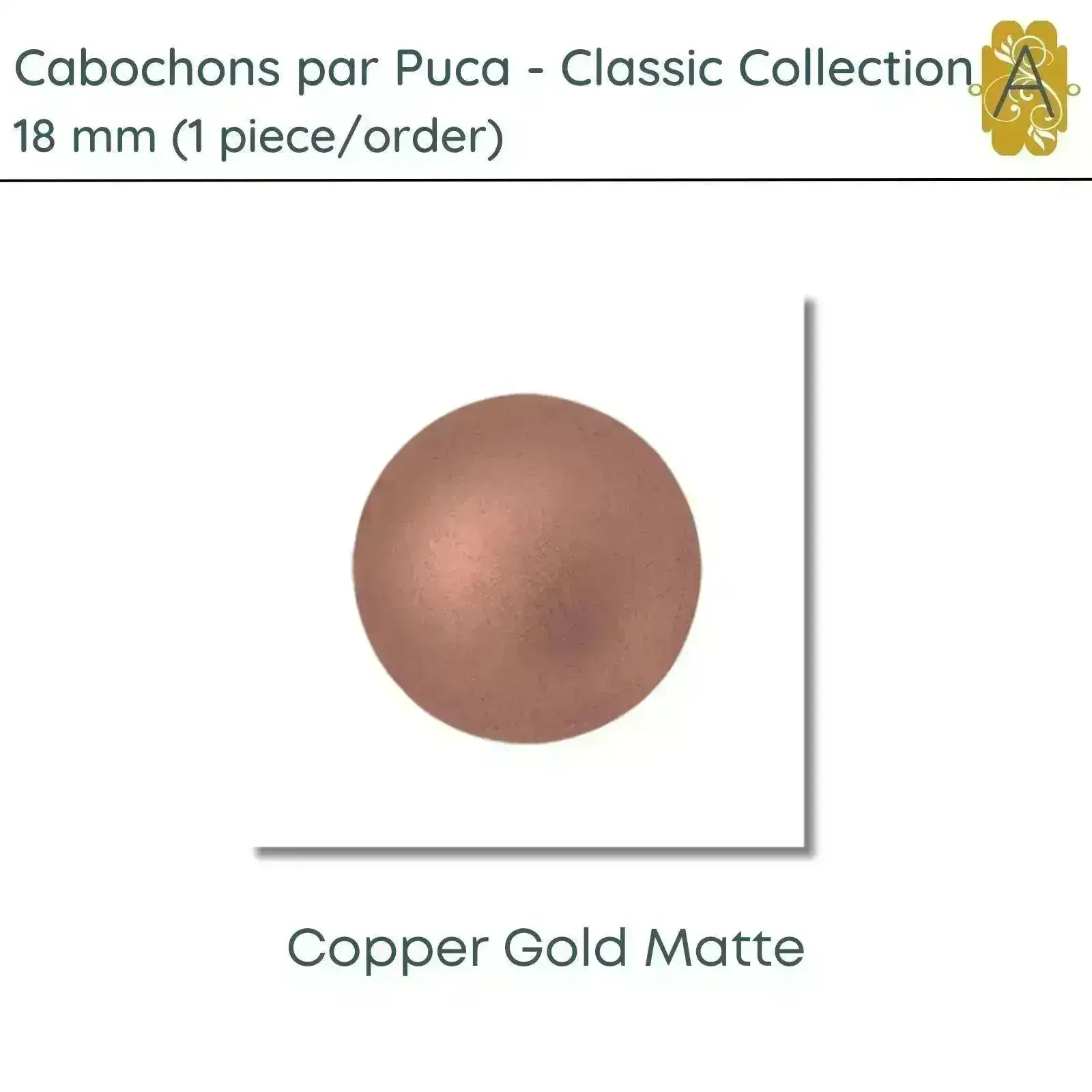 Cabochons par Puca, 18mm, Classic Collection, 6 Colors - Image 6