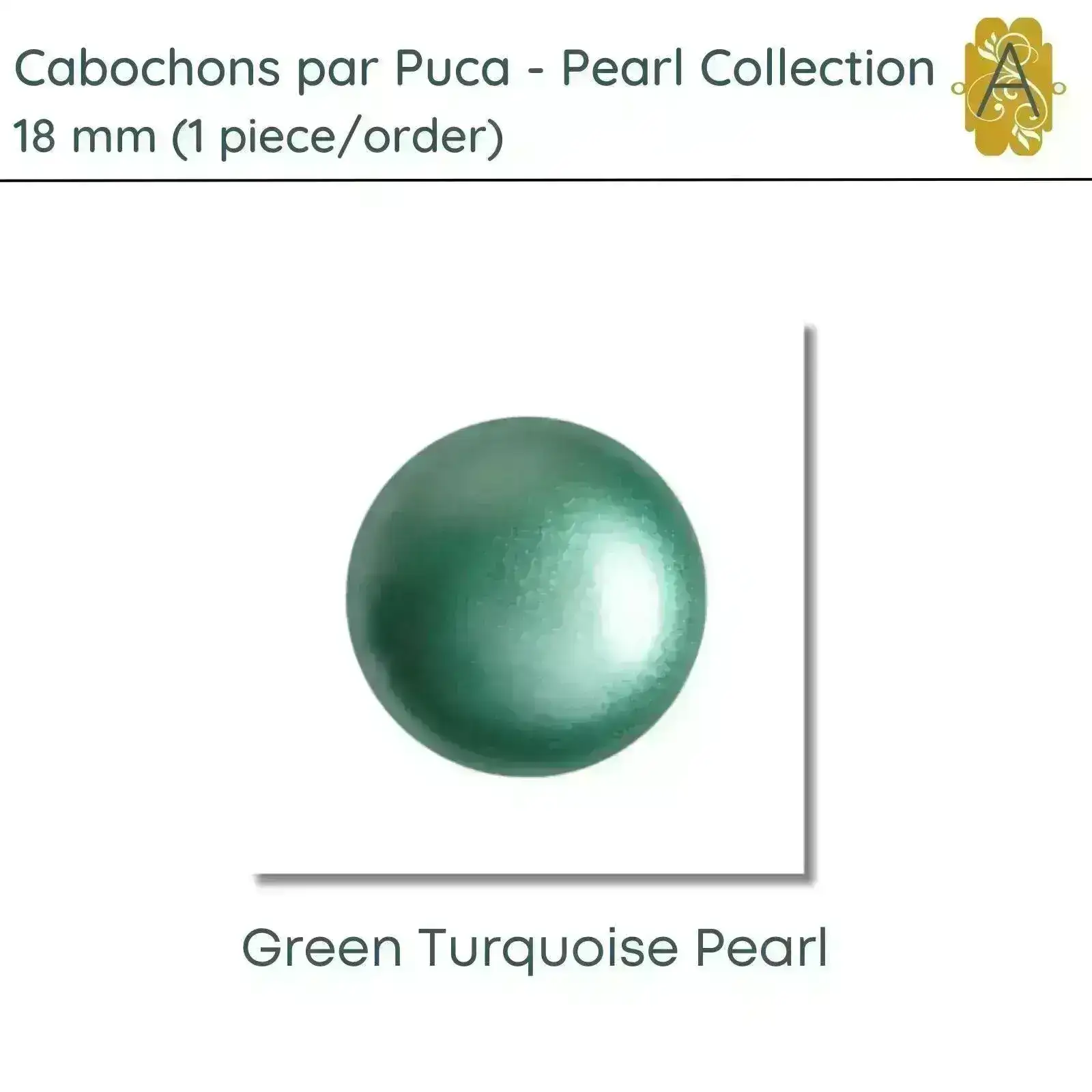 Cabochons par Puca, 18mm, Pearl Collection, 6 Colors - Image 7