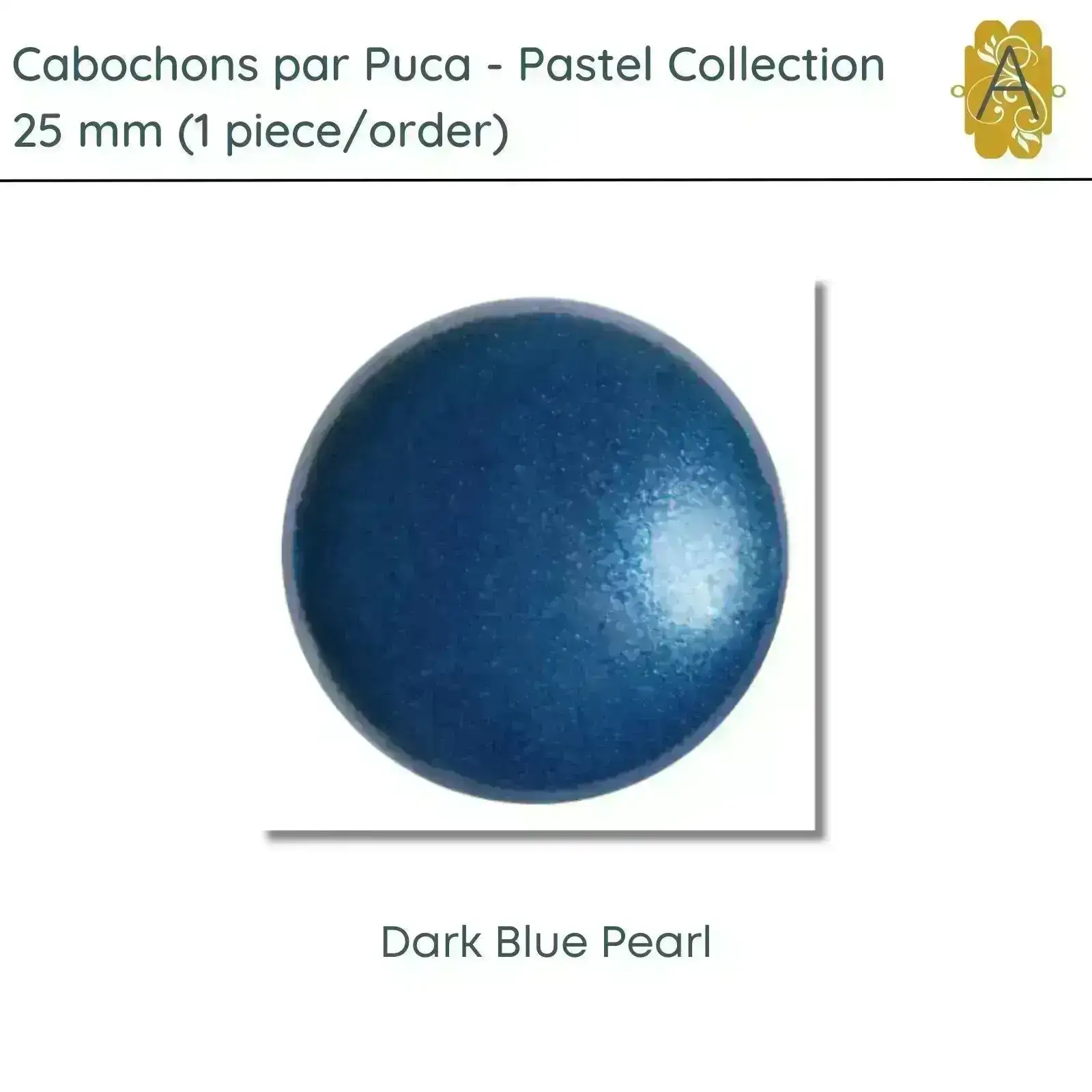 Cabochons par Puca, 25mm, Pearl Collection, 8 Colors - Image 7