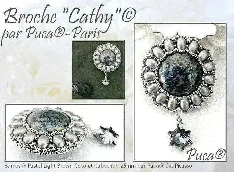 Cabochons par Puca, 18mm & 25mm, Frost Jade Collection - Image 5