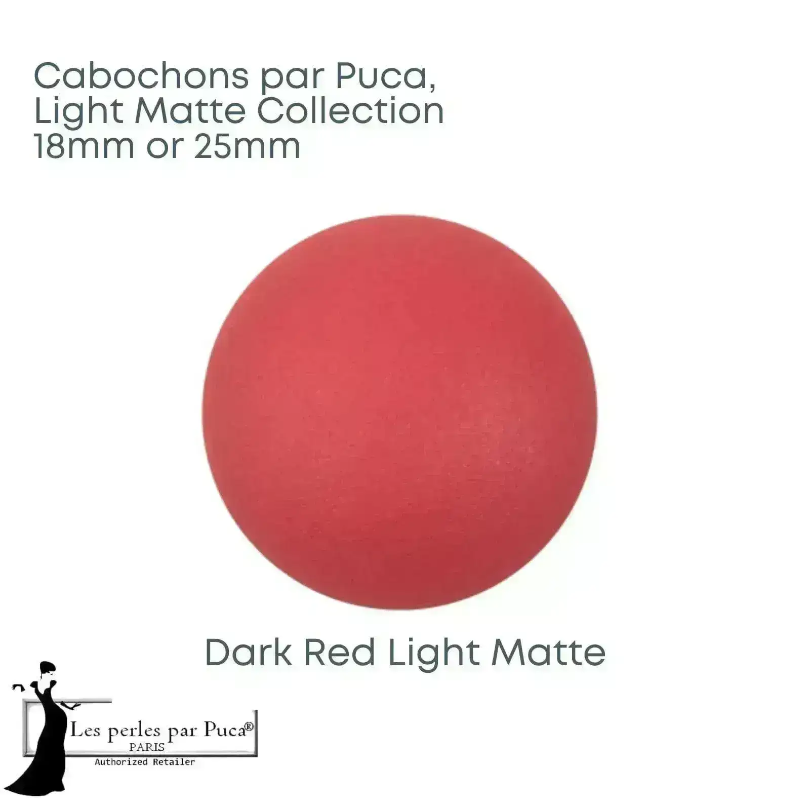 Cabochons par Puca, 18 or 25mm, Light Matte Collection - Image 2