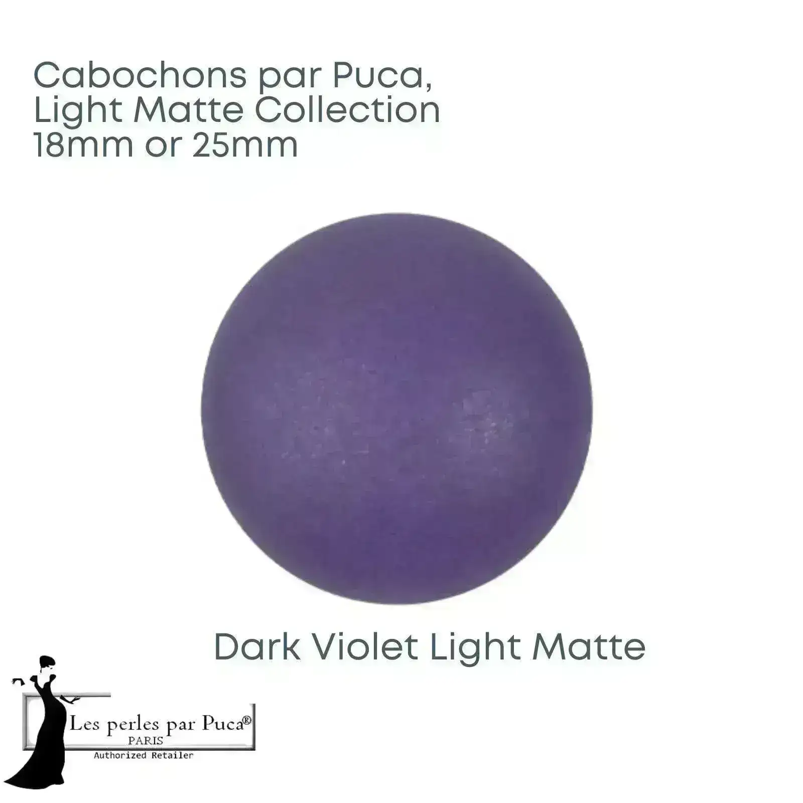 Cabochons par Puca, 18 or 25mm, Light Matte Collection - Image 4