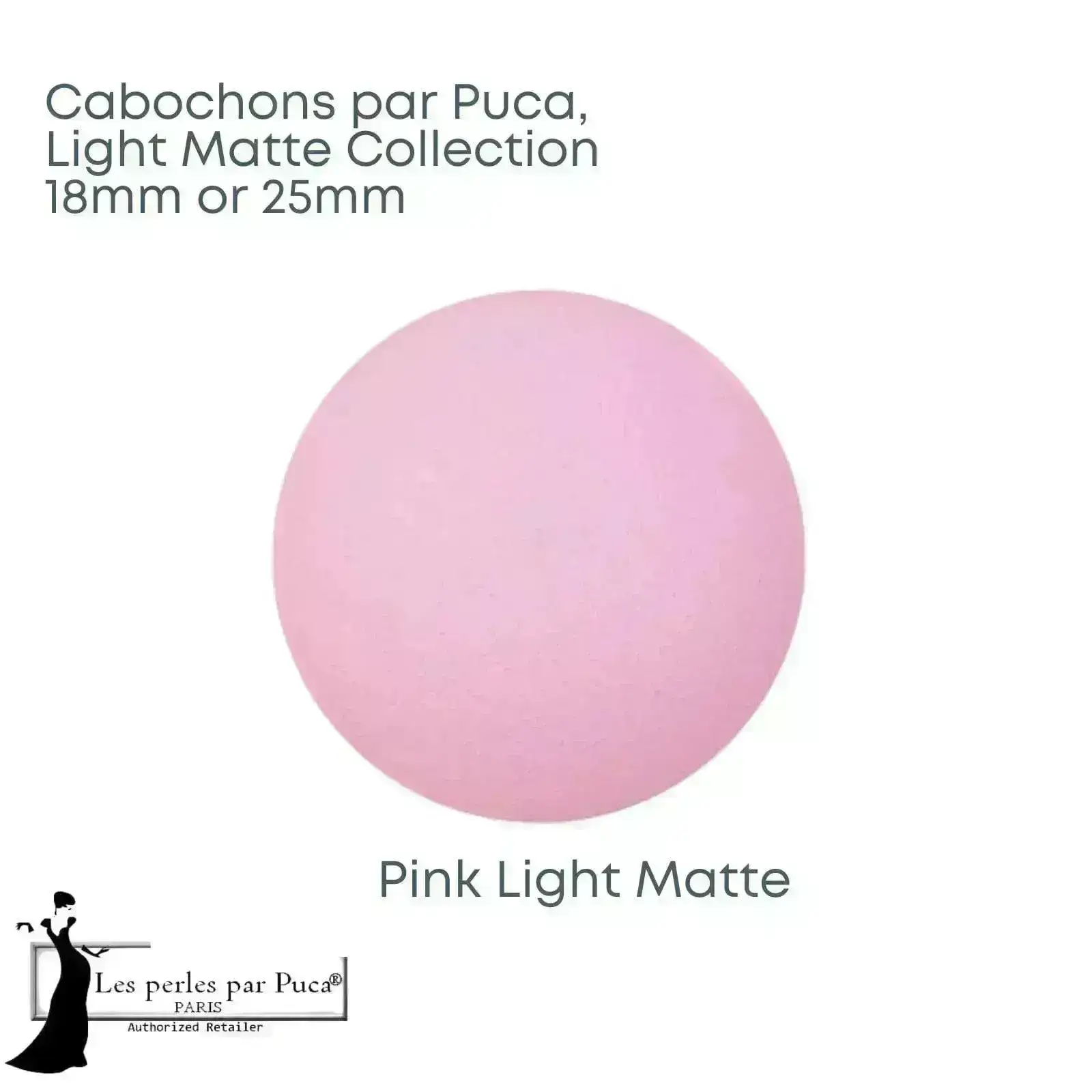 Cabochons par Puca, 18 or 25mm, Light Matte Collection - Image 7