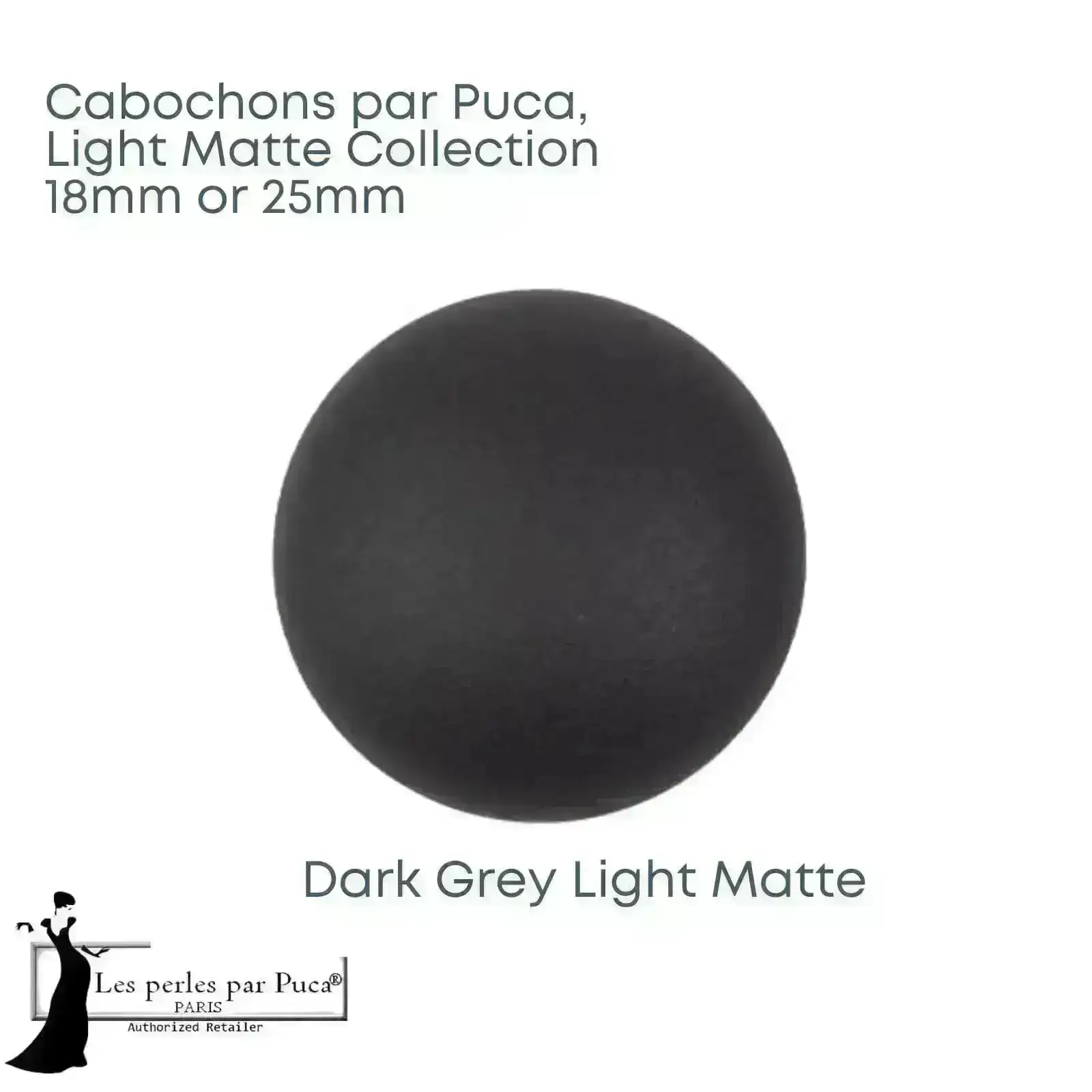 Cabochons par Puca, 18 or 25mm, Light Matte Collection - Image 9