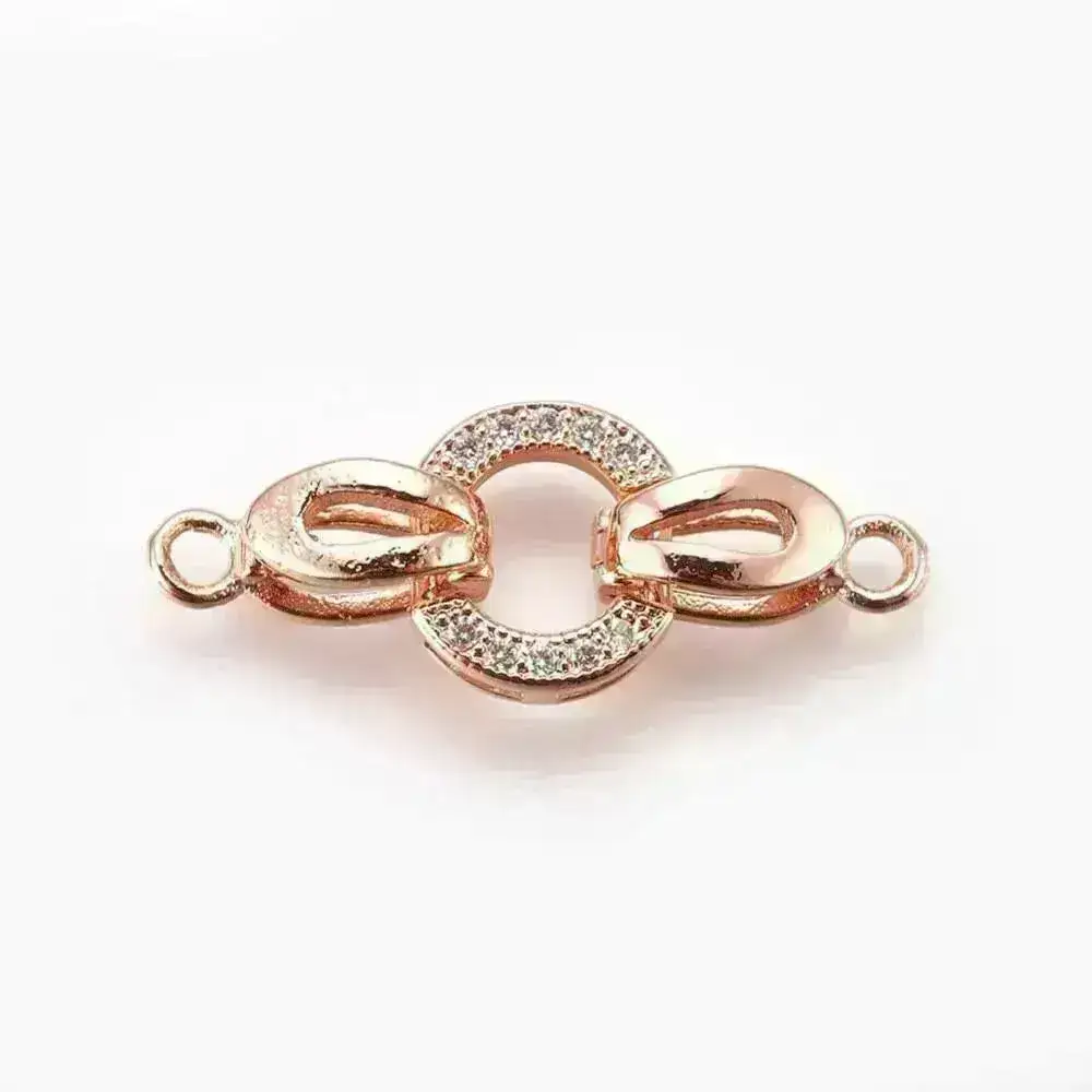 Celeste, 1-Strand Foldover Clasp, Cubic Zirconia, Precious Metal Plating - Image 3