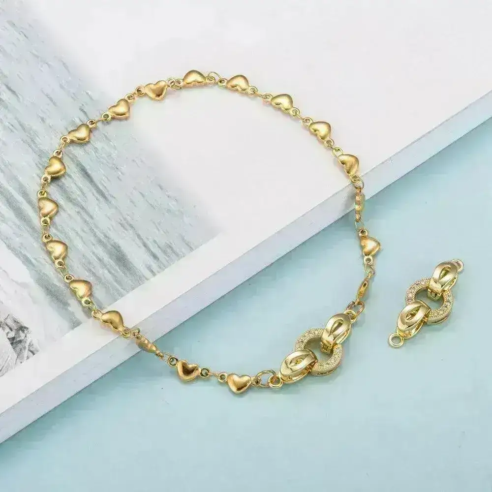 Celeste, 1-Strand Foldover Clasp, Cubic Zirconia, Precious Metal Plating - Image 5