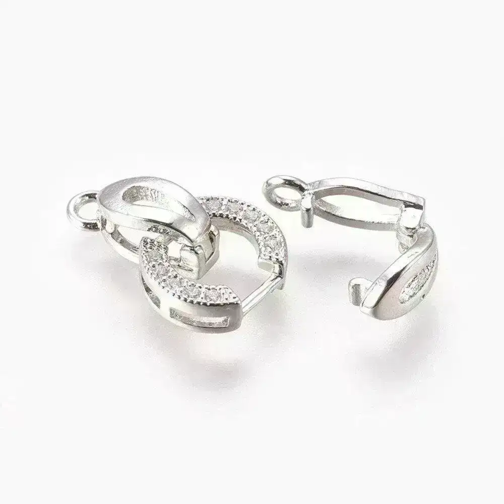 Celeste, 1-Strand Foldover Clasp, Cubic Zirconia, Precious Metal Plating - Image 7