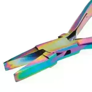 Chroma Series Flat Nose Pliers, Stainless Steel, Comfort Grip