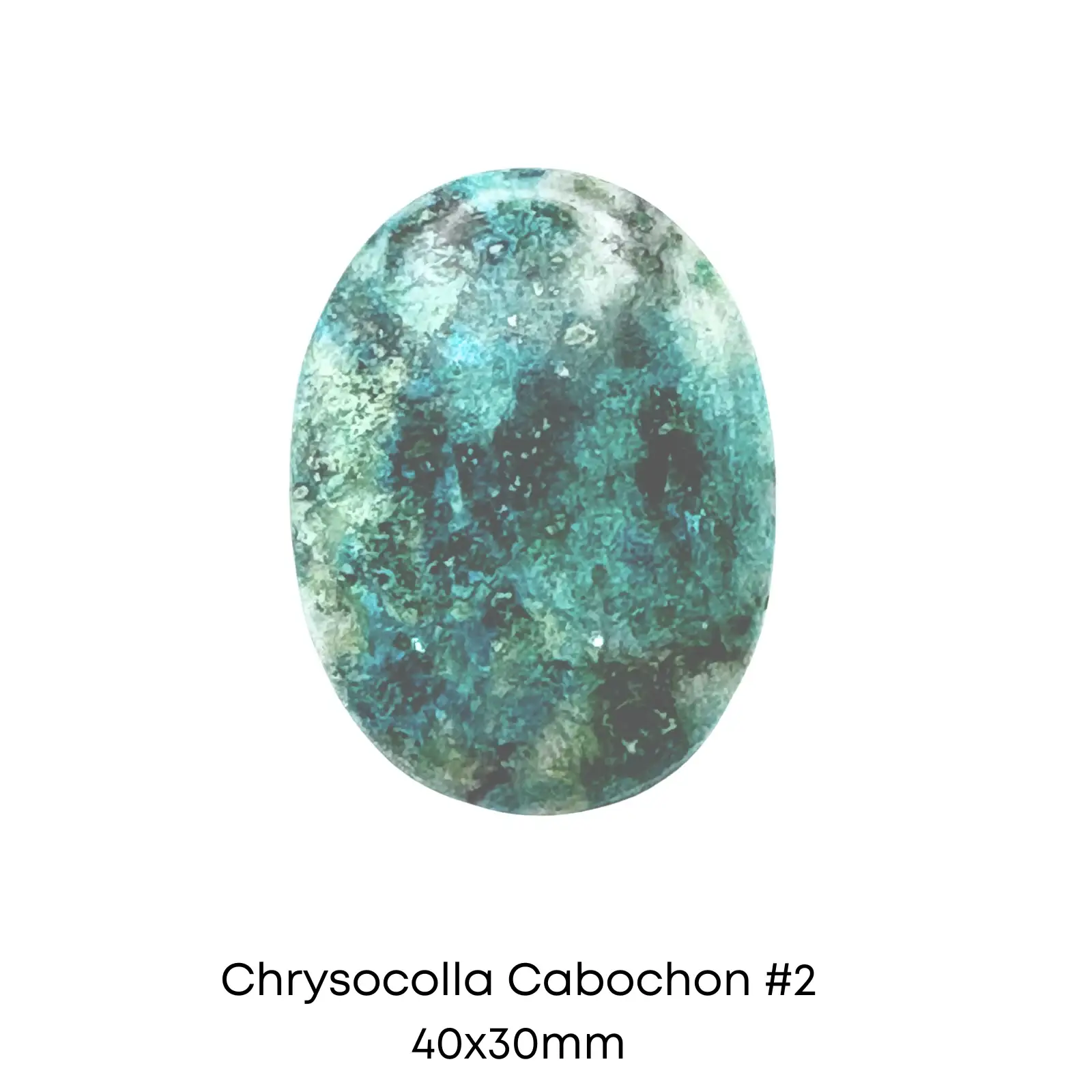 Chrysocolla Cabochons, 30x40mm - Image 2