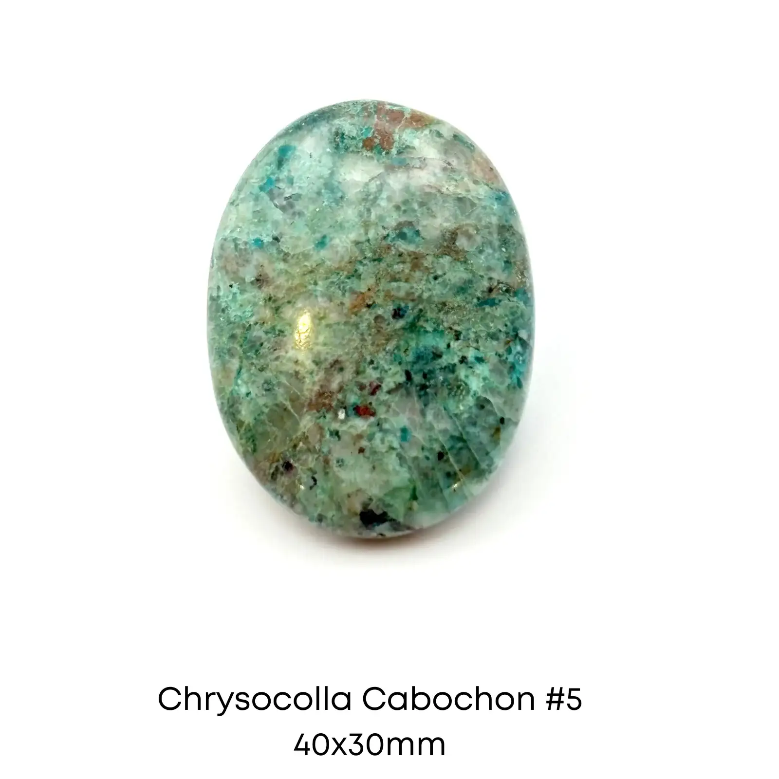 Chrysocolla Cabochons, 30x40mm - Image 5