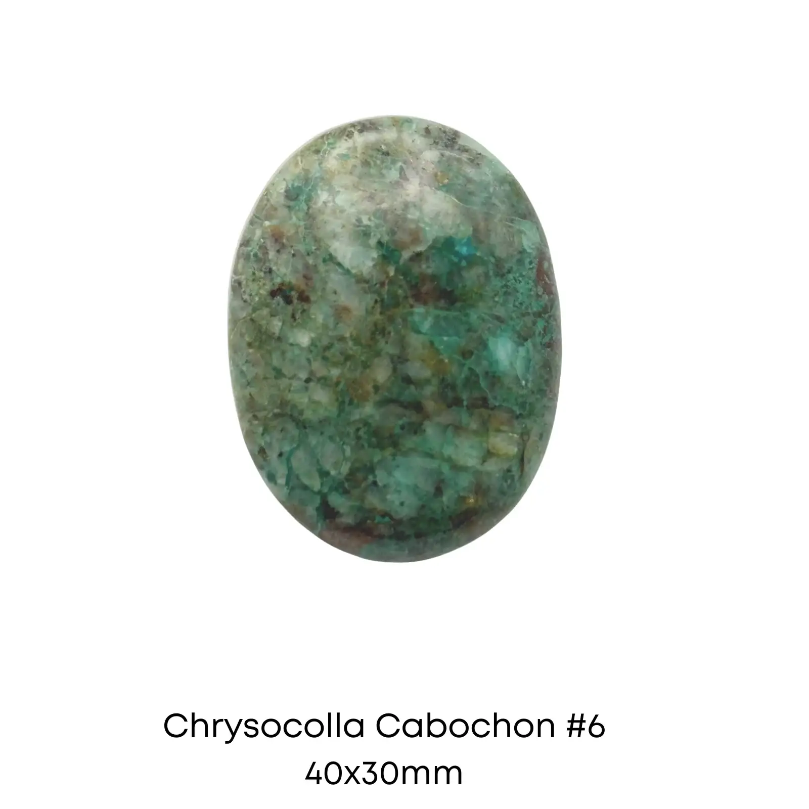 Chrysocolla Cabochons, 30x40mm - Image 6