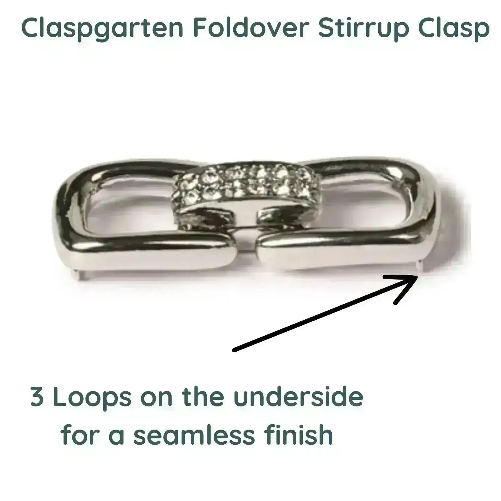 Claspgarten Foldover Clasp, 3-Strand, 2 Finishes - Image 3