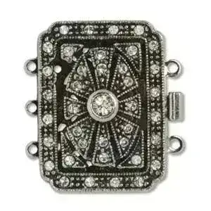 Claspgarten Deco Magic 3-Strand Box Clasps, 2 Finishes - Image 2
