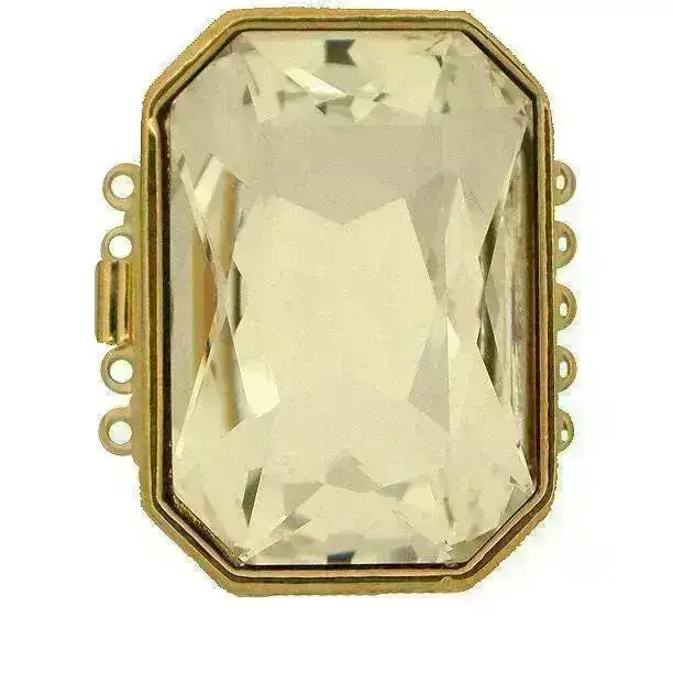 Claspgarten Grande, 5-Strand Clasp Box Clasp, Swarovski Crystal Center - Image 3