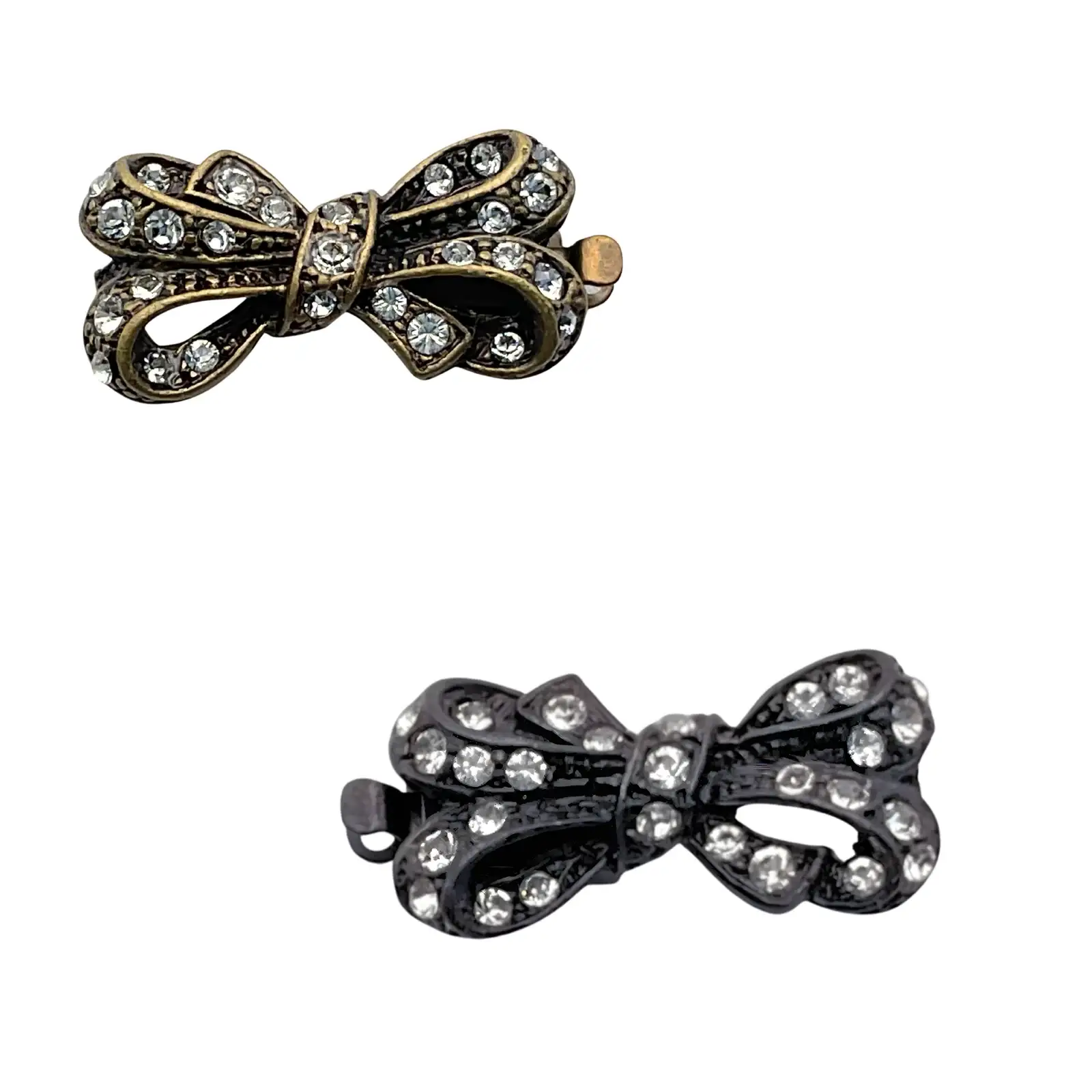 Claspgarten Merry Bow, 1-strand box clasp, 2 Finishes