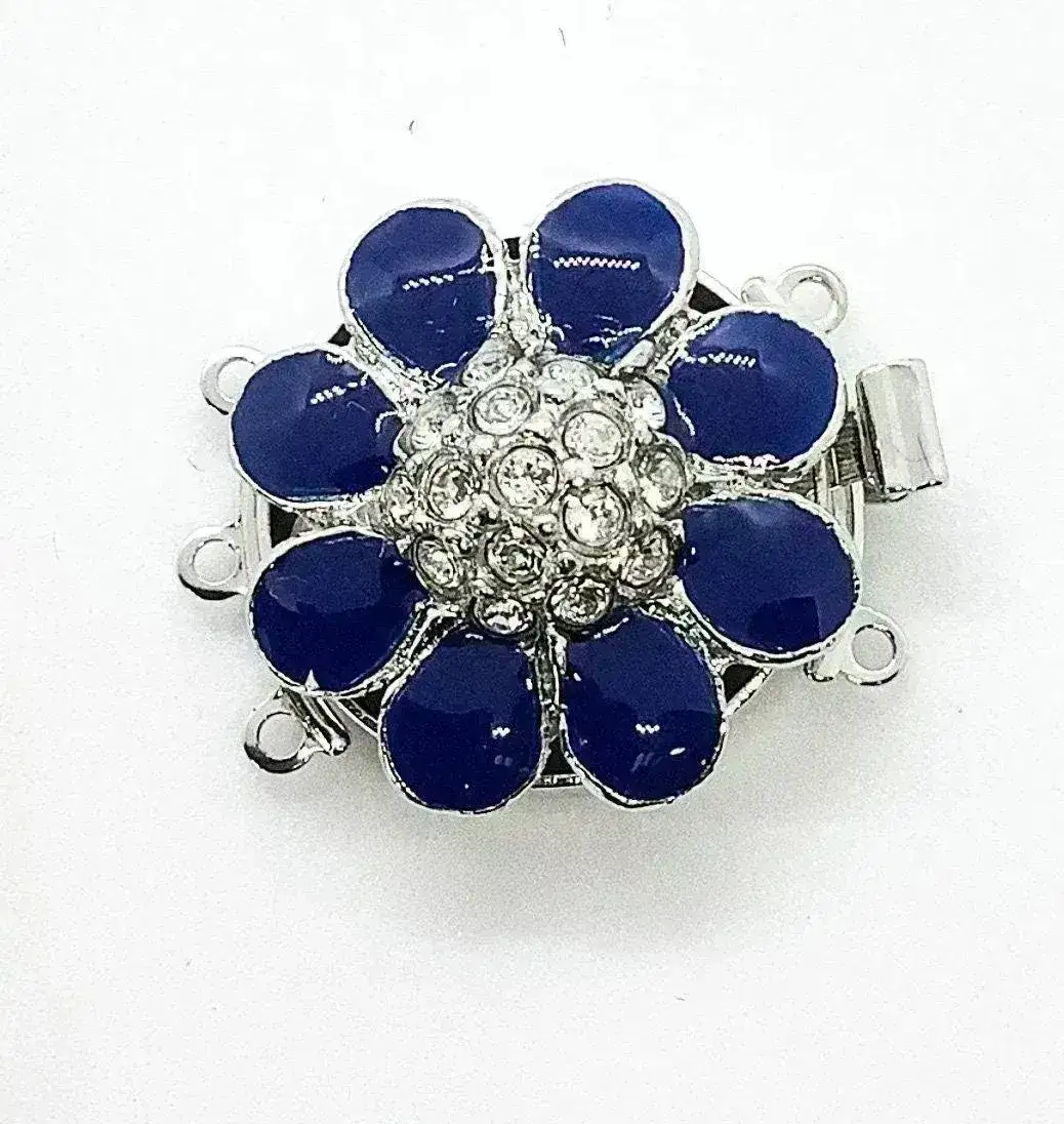 Claspgarten Petal, 3-Strand Box Clasp, 5 Colours - Image 3