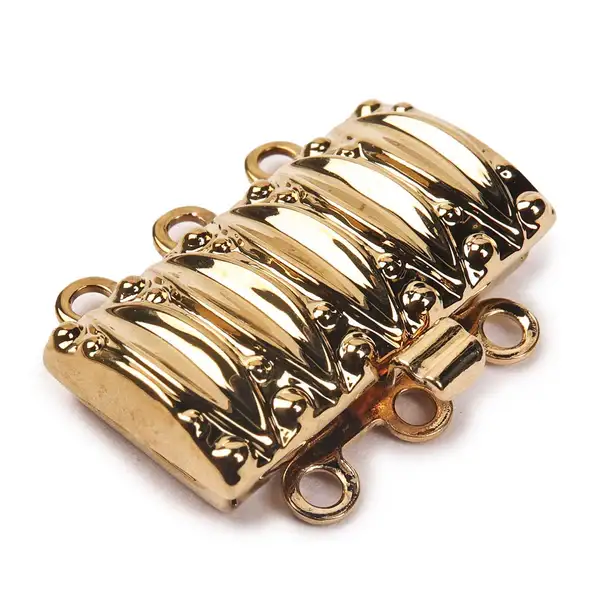 Claspgarten Elegant Stripes (Small), 3-Strand Box Clasp, 2 Finishes - Image 3