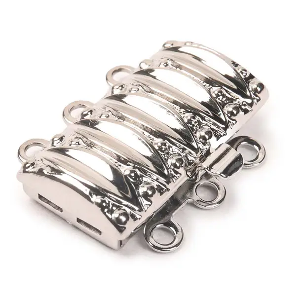 Claspgarten Elegant Stripes (Small), 3-Strand Box Clasp, 2 Finishes - Image 4