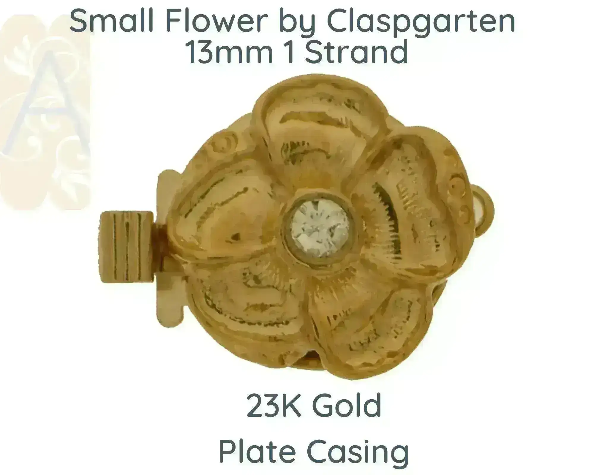 Claspgarten Flower (Small) 1-Strand Box Clasp, 7 colours - Image 7