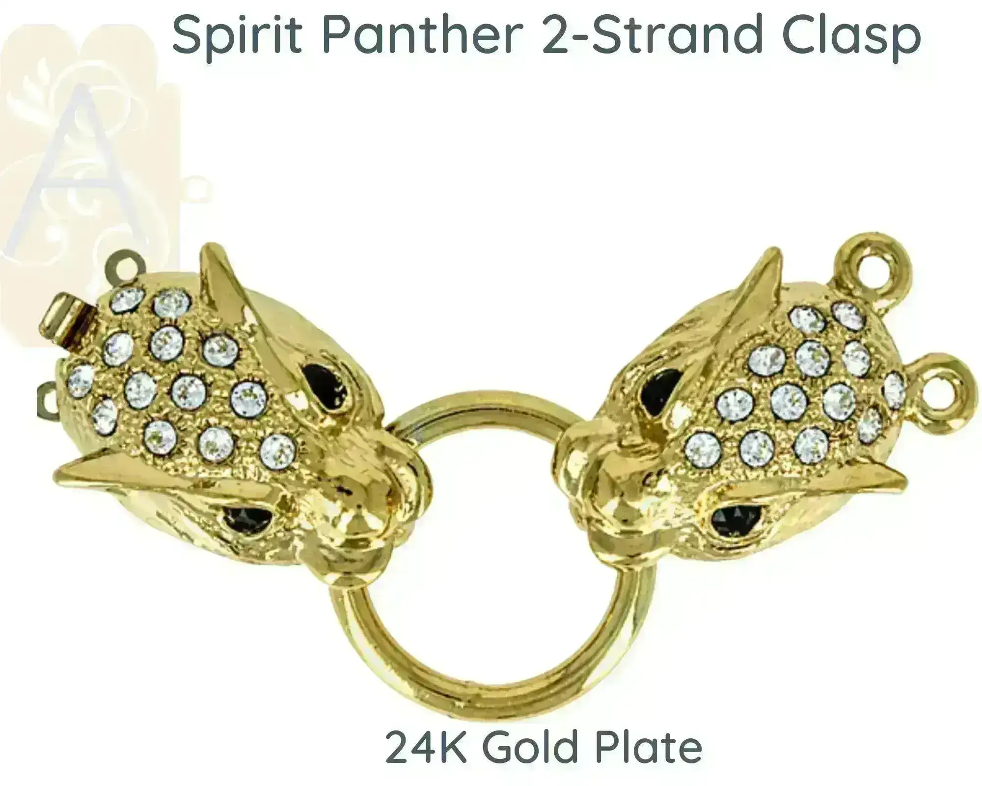 Claspgarten Spirit Panther, 2-Strand Box Clasp, 2 Finishes - Image 3