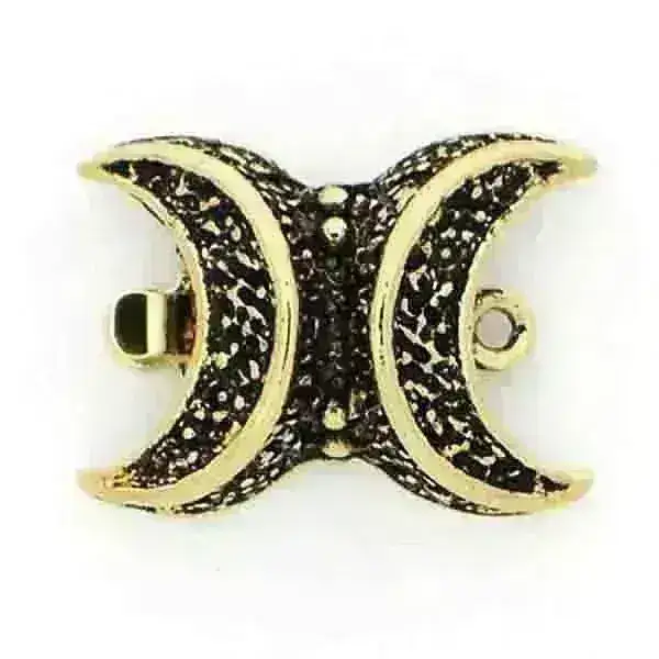 Claspgarten Two Moons, 1-Strand Box Clasp in 4 Finishes - Image 3