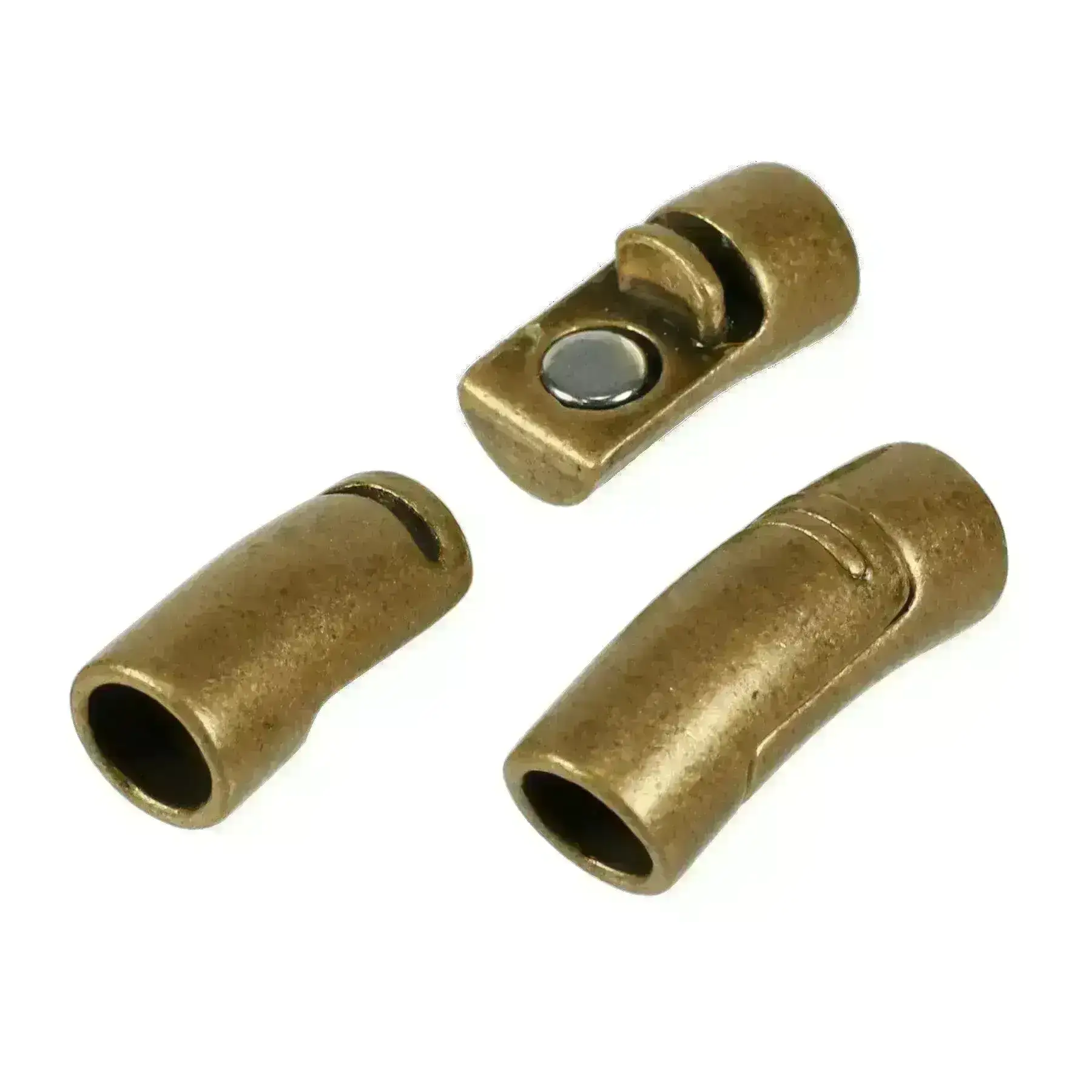 Round Curved, Magnetic Clasp, for 8mm Round Leather, Cork or Regaliz - Image 2