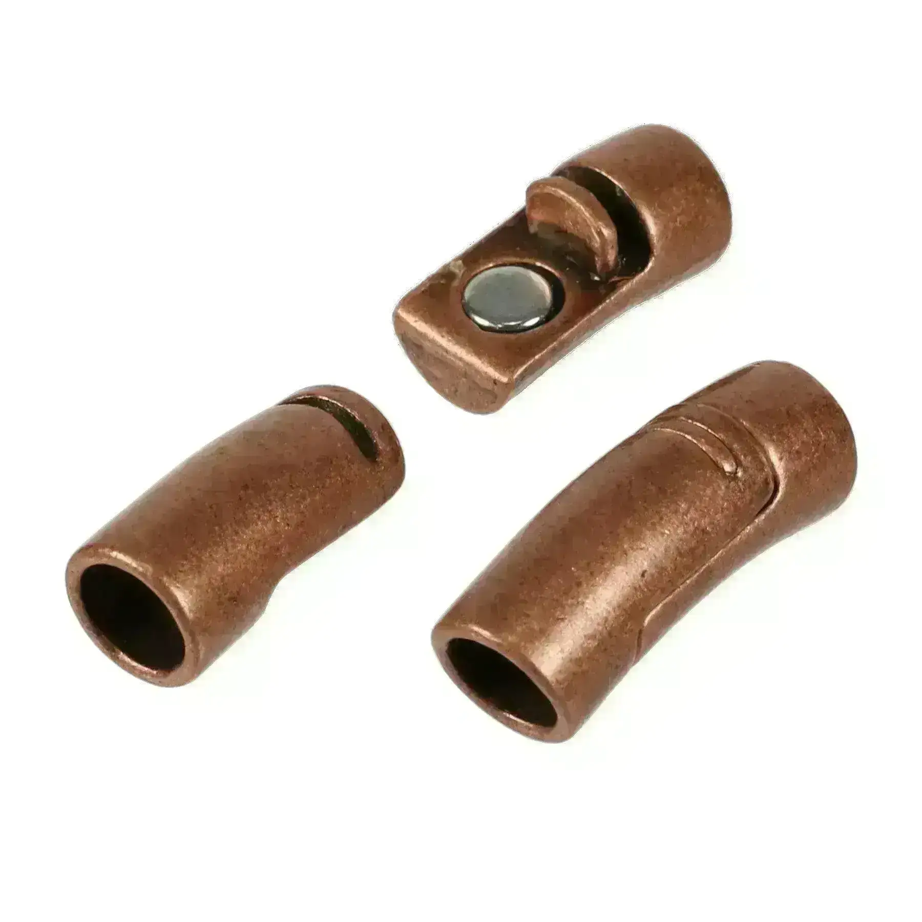 Round Curved, Magnetic Clasp, for 8mm Round Leather, Cork or Regaliz - Image 4