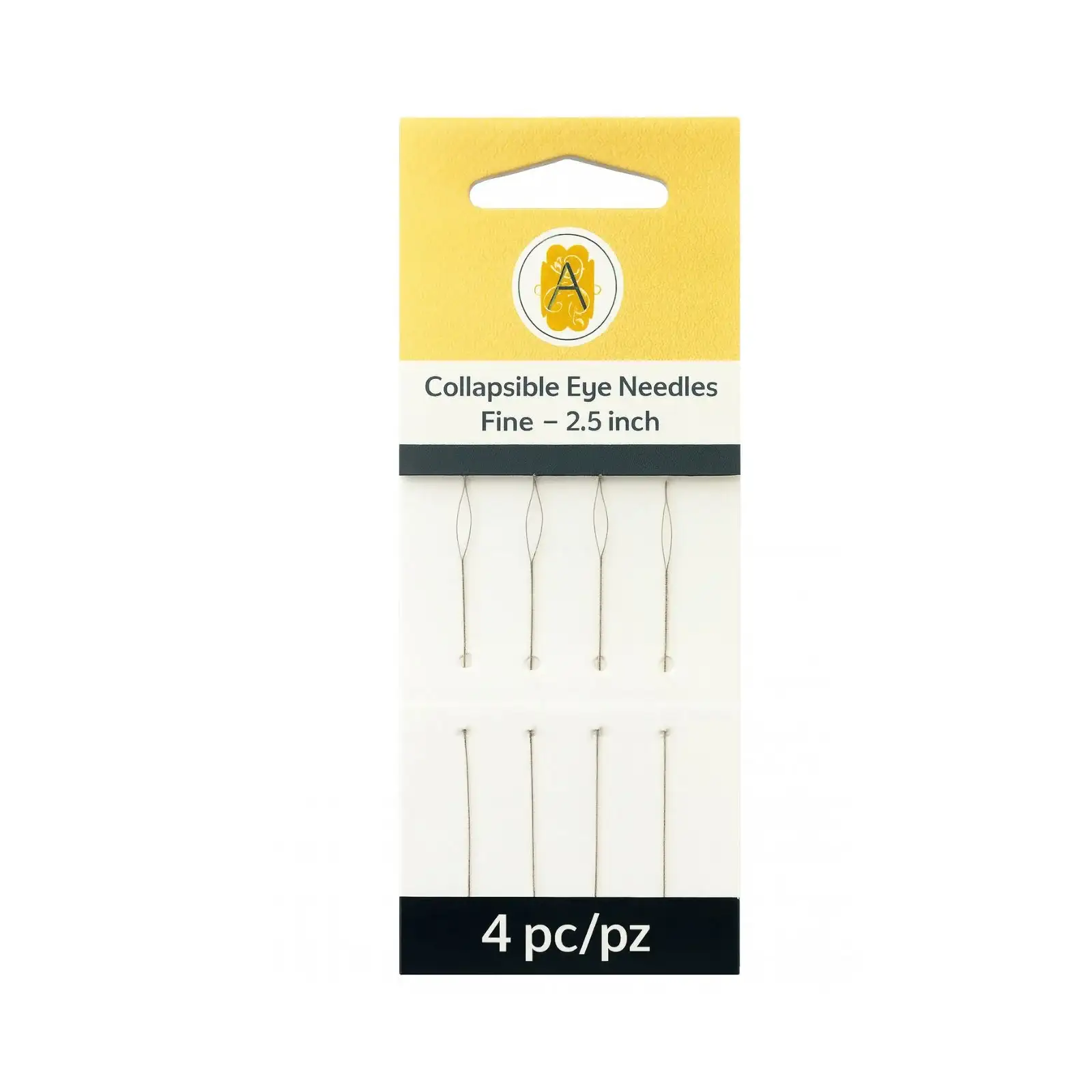 Argus Collapsible Eye Needles, 6.4mm (2.5"), 4 Pack - Image 3