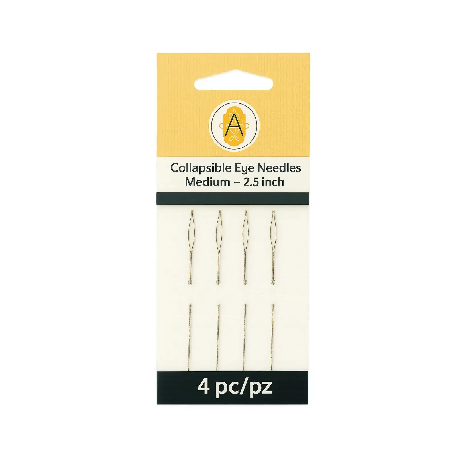 Argus Collapsible Eye Needles, 6.4mm (2.5"), 4 Pack - Image 4