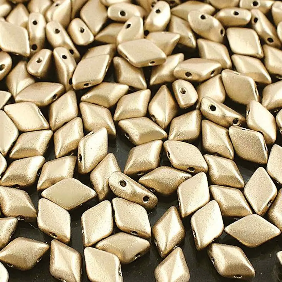 Gemduo Beads, Bronze Pale Gold, 10g