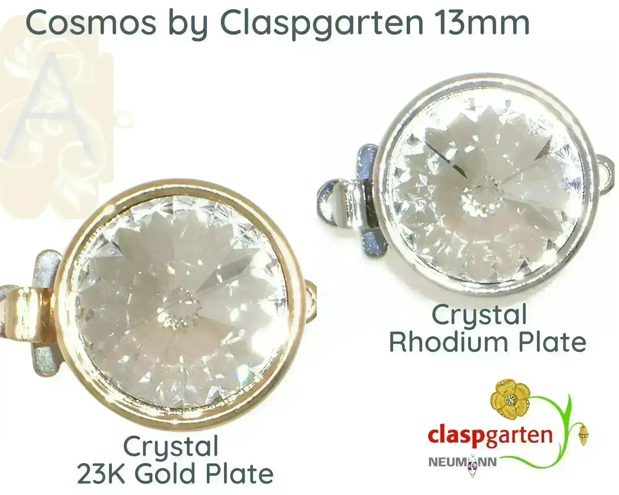 Claspgarten Cosmos, 1-Strand Box Clasp, 10 Colors - Image 4