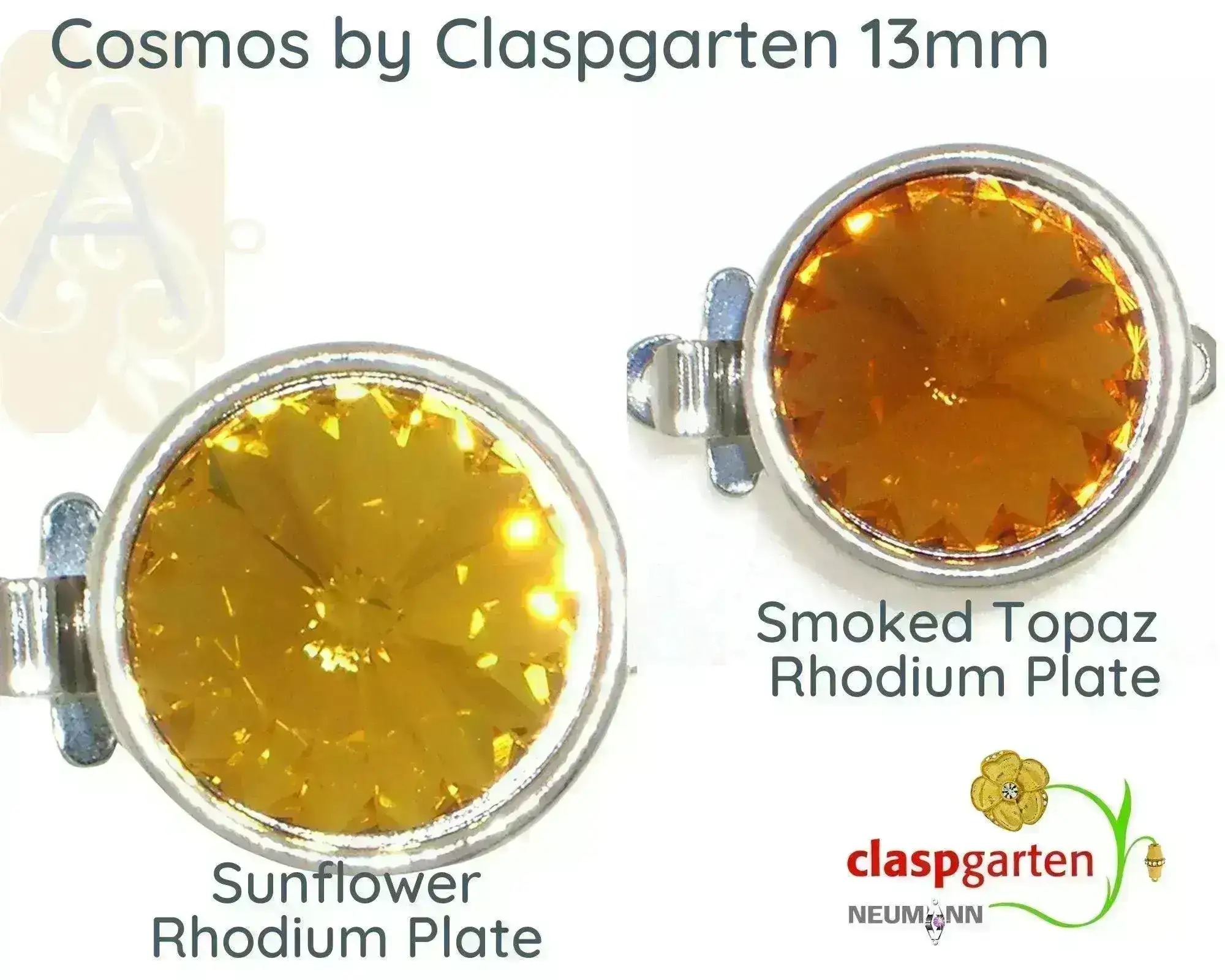 Claspgarten Cosmos, 1-Strand Box Clasp, 10 Colors - Image 5