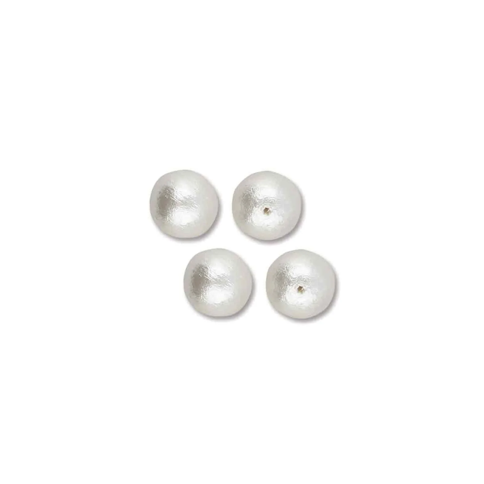 Cotton Pearls by Miyuki, White, 12, 14 & 20mm - Image 3