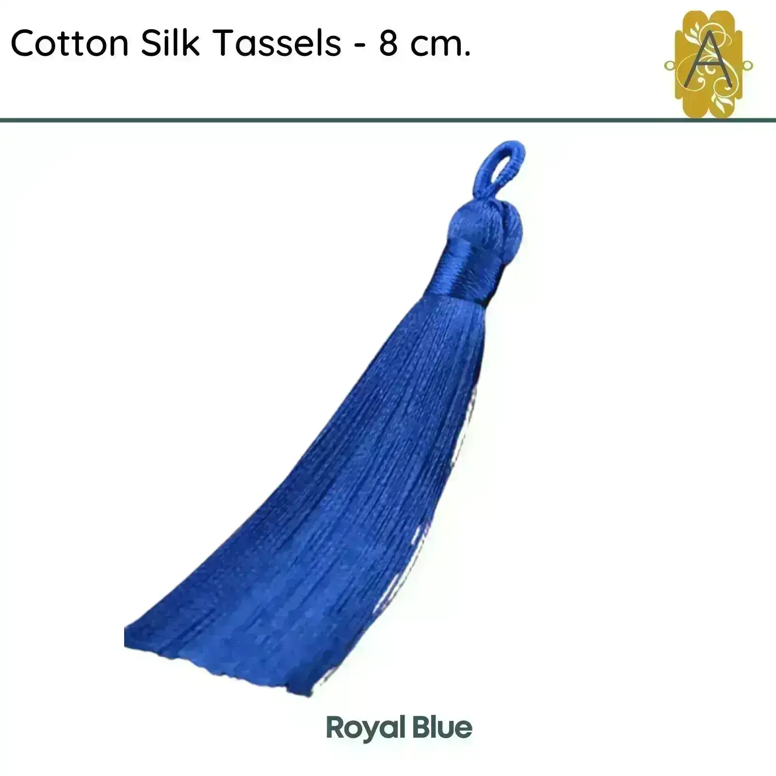 Cotton Silk Tassels- The Blues, 8 cm - Image 5