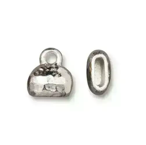 TierraCast Crimp End Caps, 6x2mm Hole in 7 Distressed Finishes - Image 7