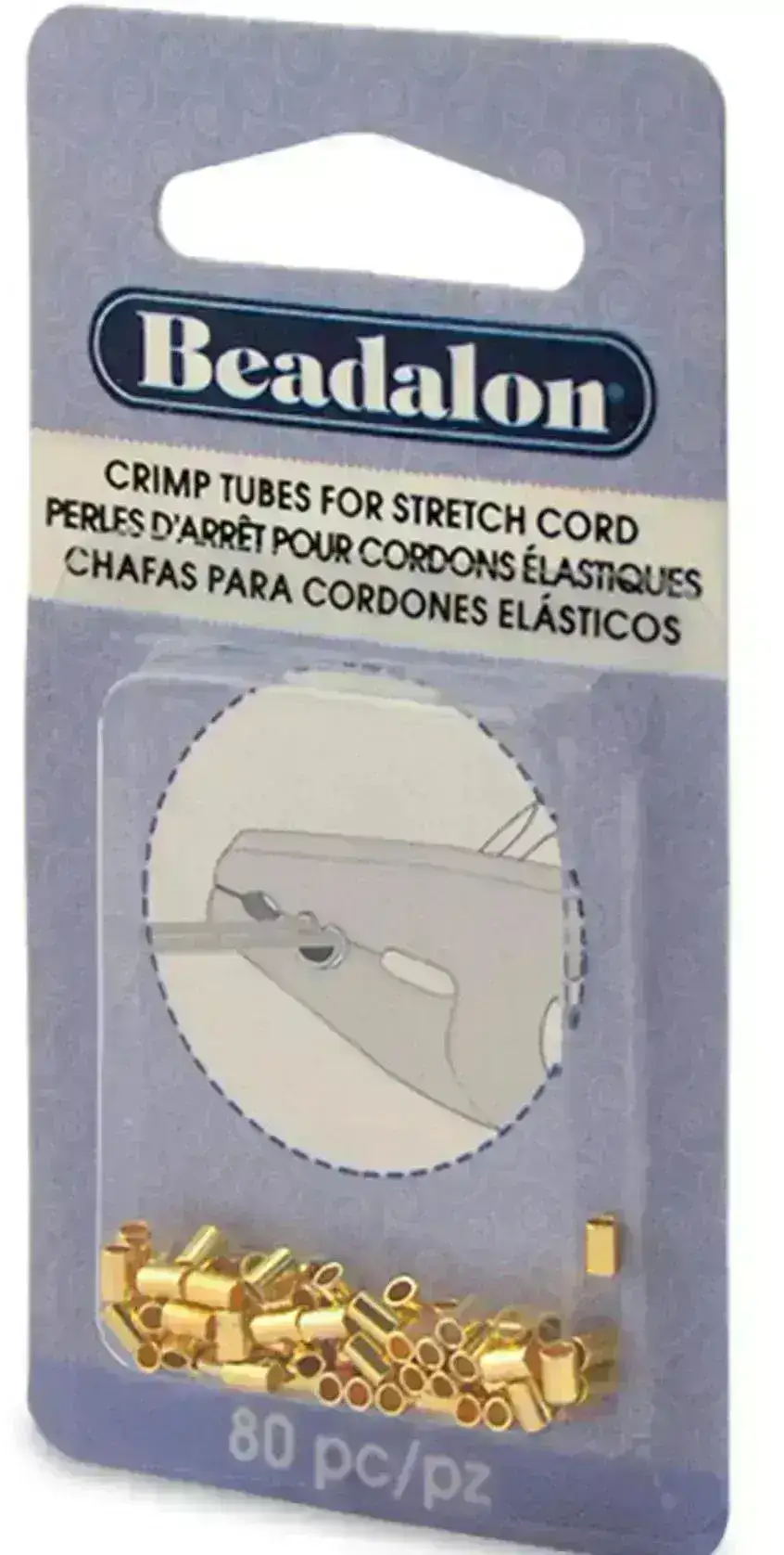 Crimp Tubes for Stretch Cord, for .5, .8 or 1mm Beadalon - Image 3