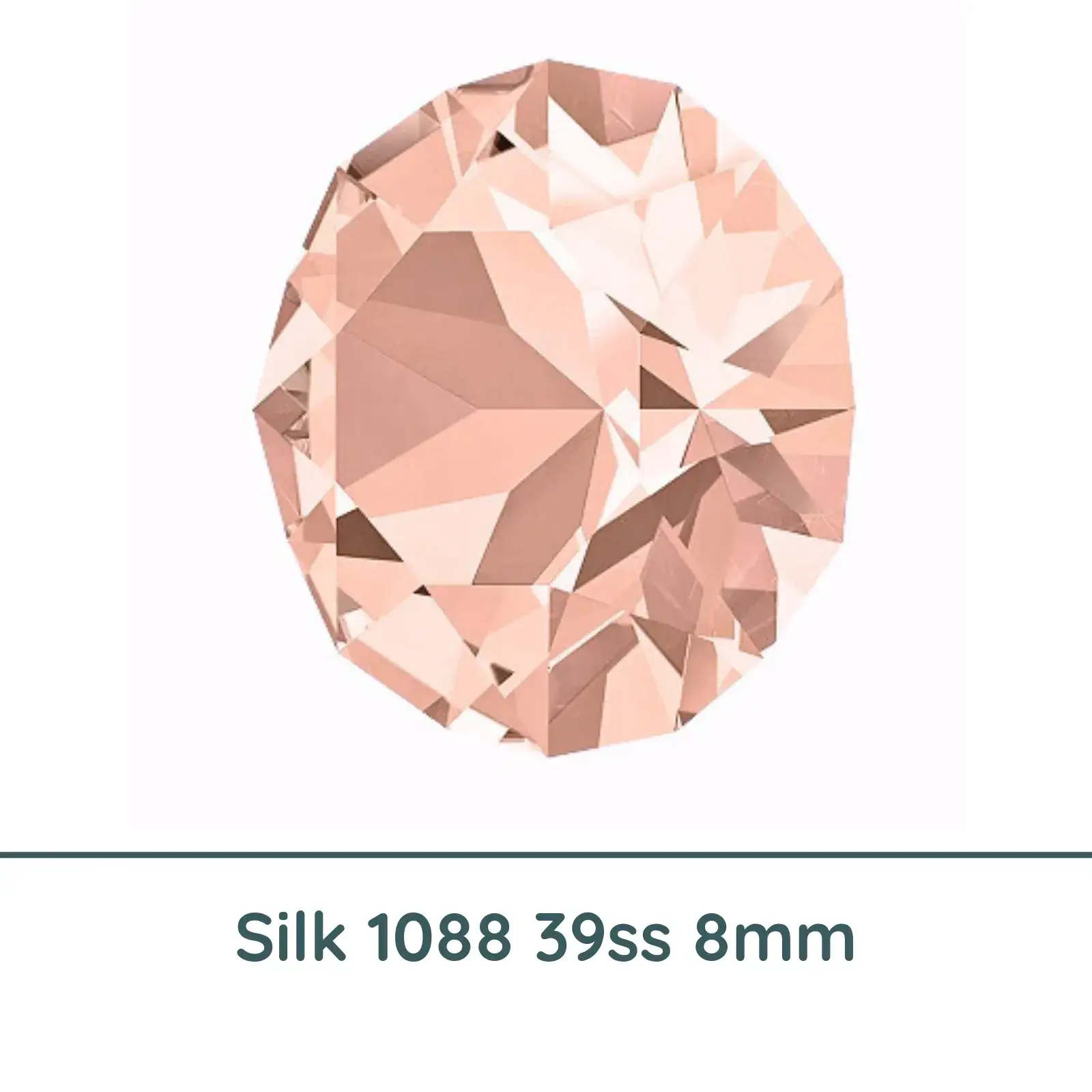 Crystal 1088 Chatons, 39ss, 8mm, Silk by Brilliance (Austria), 2 Pcs. - Image 3