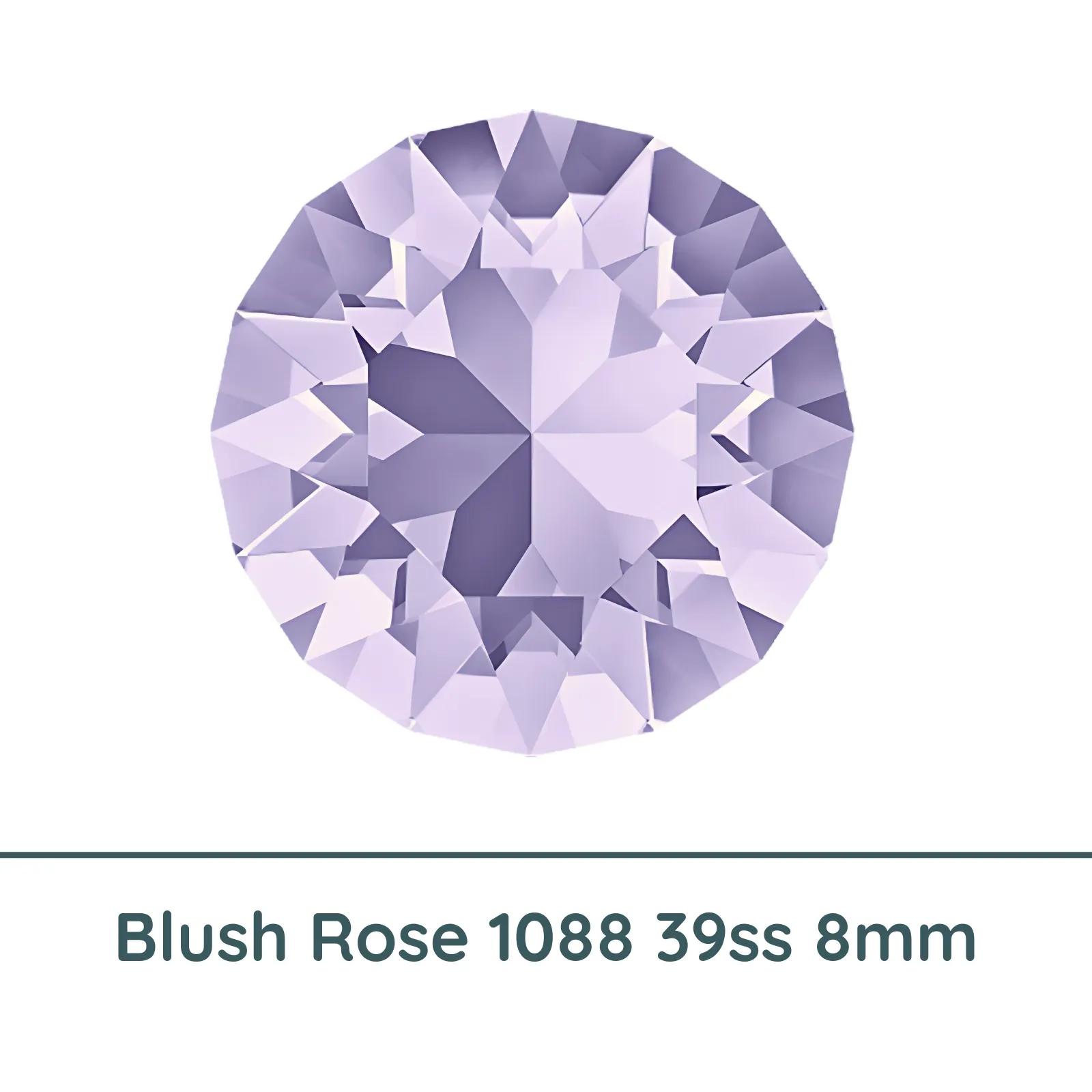 Crystal 1088 Chatons, 39ss, 8mm, Lavender by Brilliance (Austria), 2 Pcs.