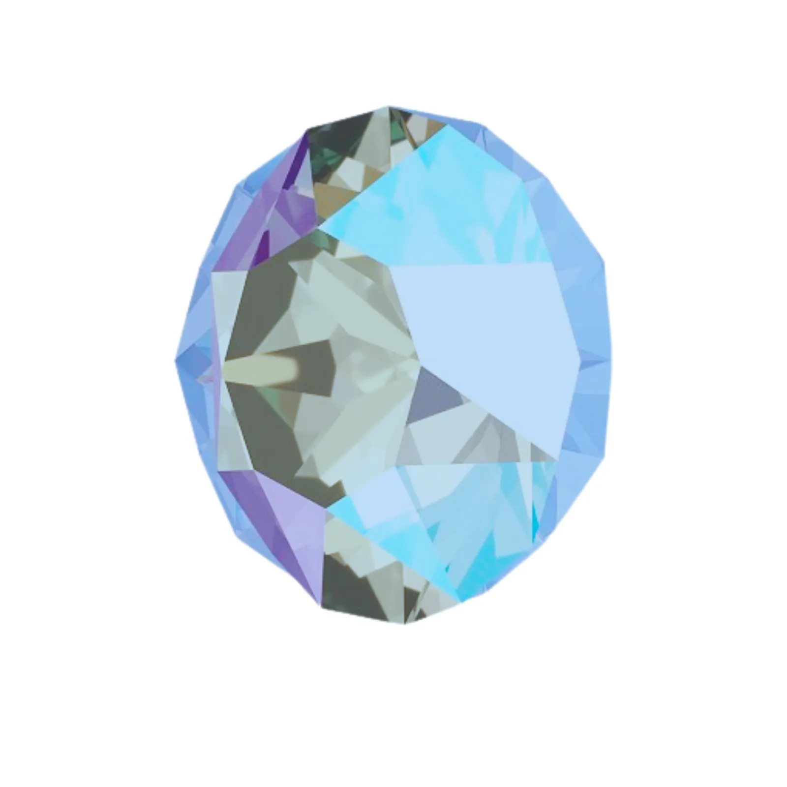 Crystal 1088 Chatons, 39ss, 8mm, Light Sapphire Shimmer by Brilliance (Austria), 2 Pcs. - Image 3