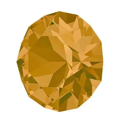 Crystal 1088 Chatons, 39ss, 8mm, Topaz by Brilliance (Austria), 2 Pcs. - Image 3