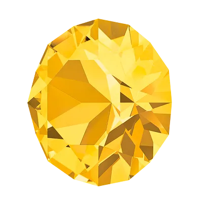 Crystal 1088 Chatons, 39ss, 8mm, Light Topaz by Brilliance (Austria) - Image 3