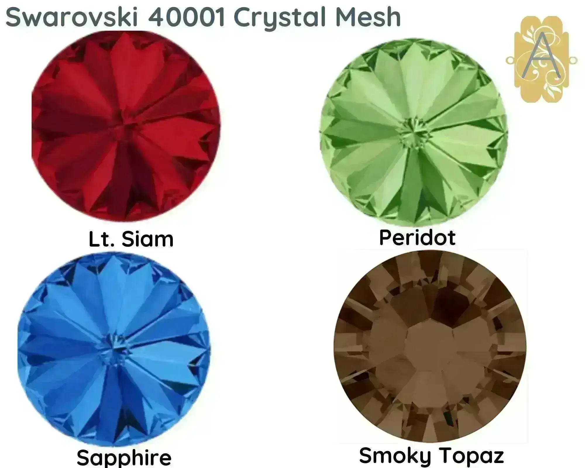 Crystal Mesh, 40001 Crystal Mesh, Strass Mesh, 18 Colors, Not Hot Fix, Sold by the Inch - Image 5