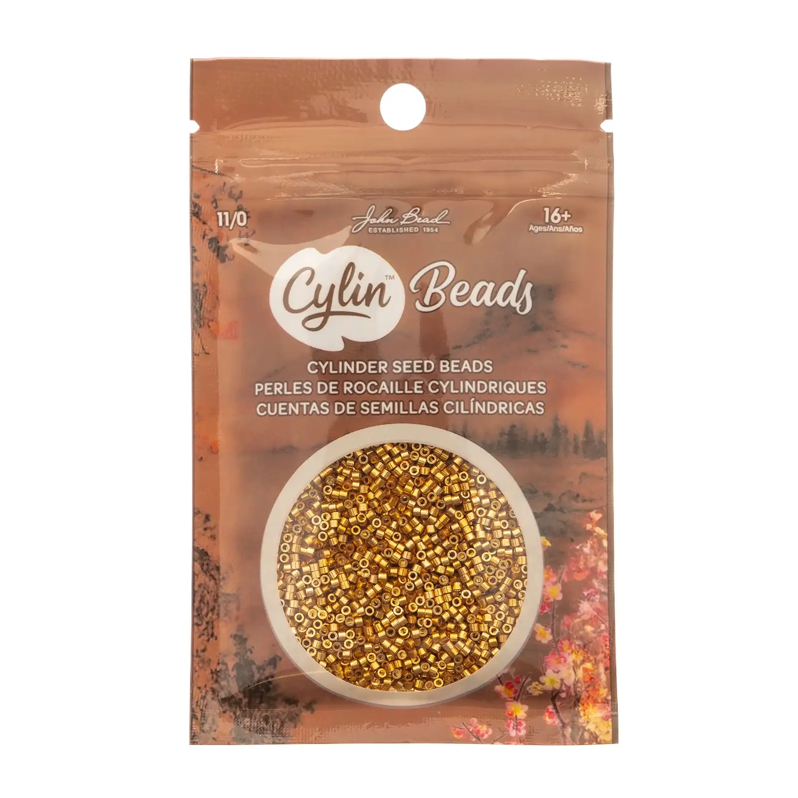 Cylin™ Beads 11/0, CY11-1006 Gold AB, 25g - Image 2