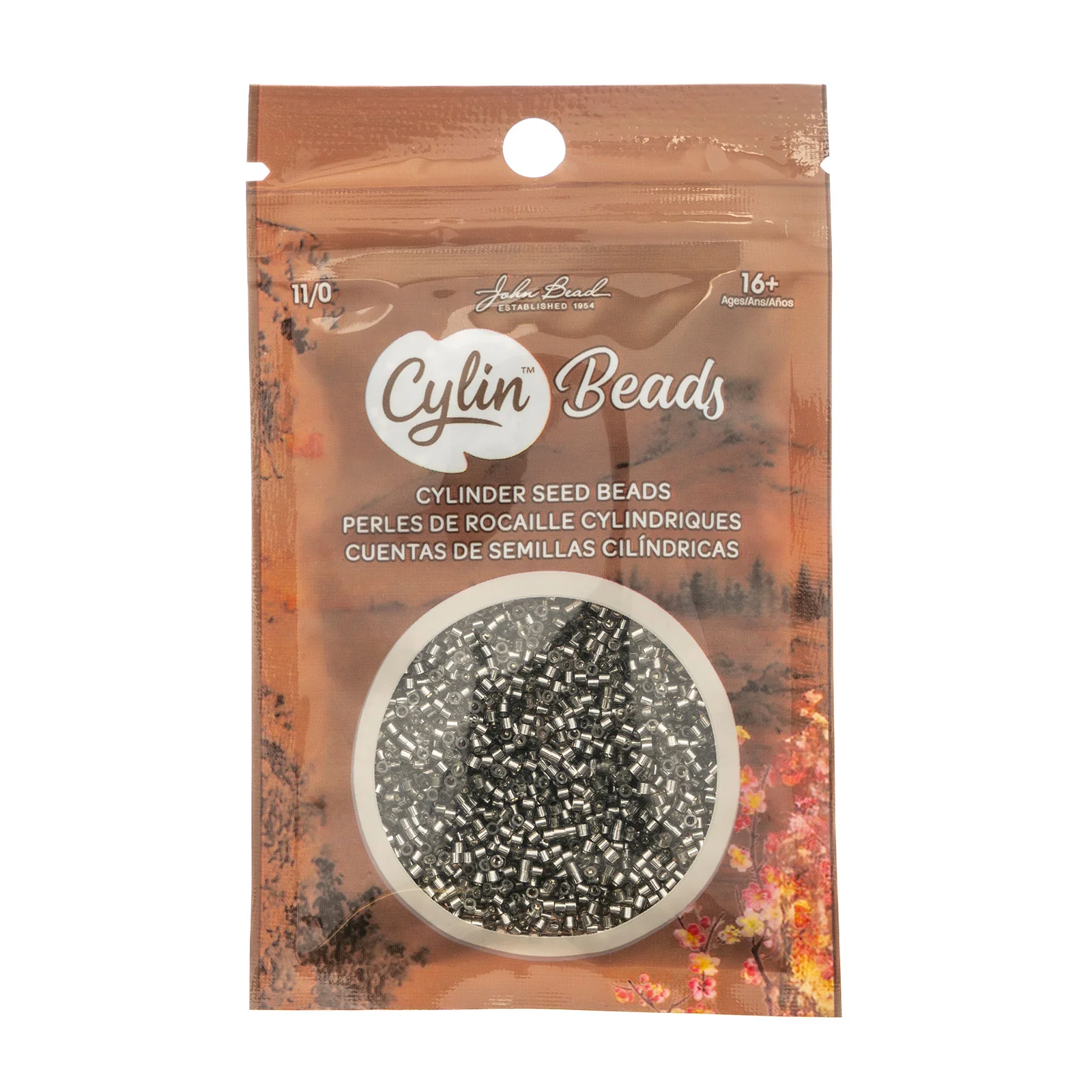 Cylin™ Beads 11/0, CY11-1009 Grey Silver Lined, 25g - Image 2