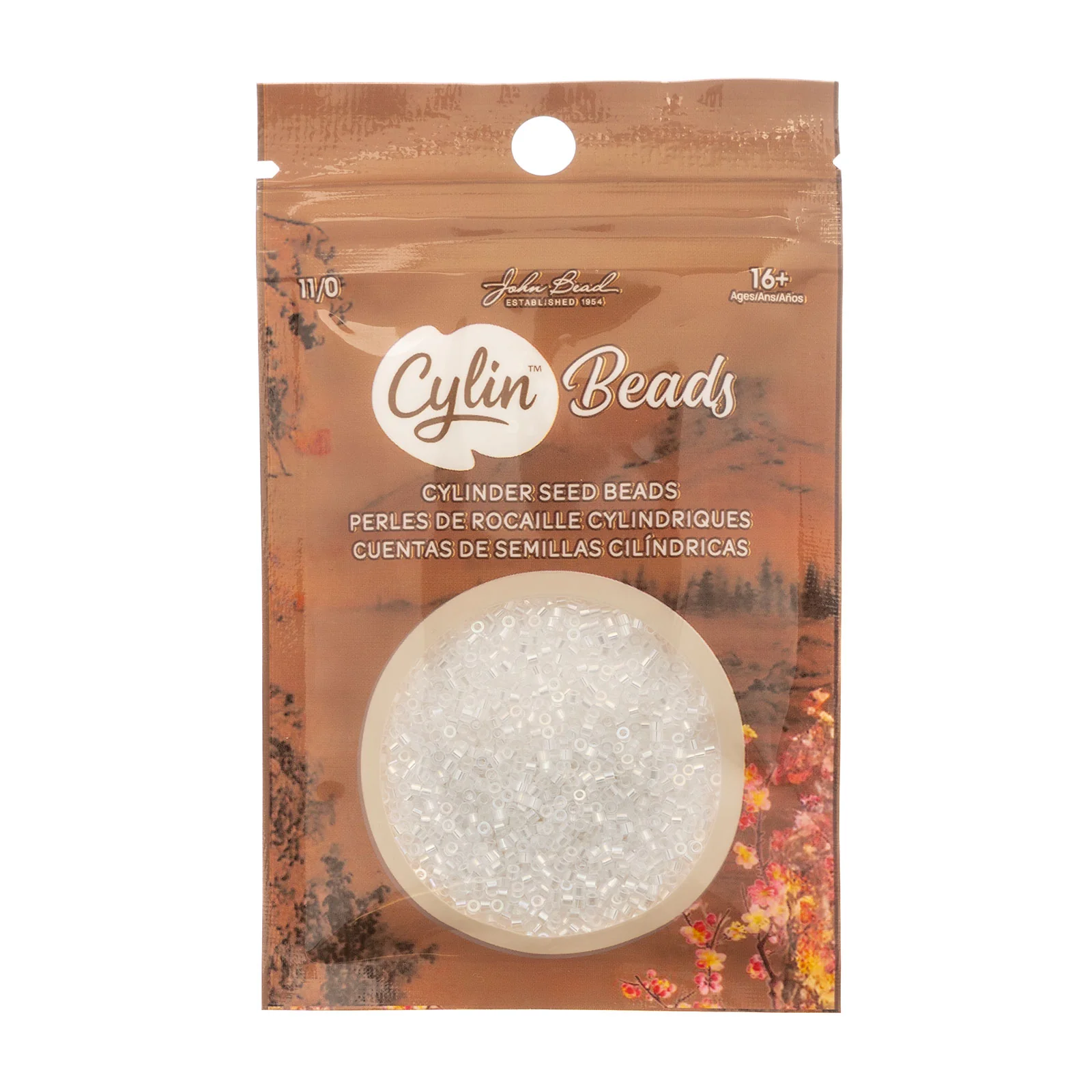 Cylin™ Beads 11/0, CY11-1011 Crystal AB, 25g - Image 2