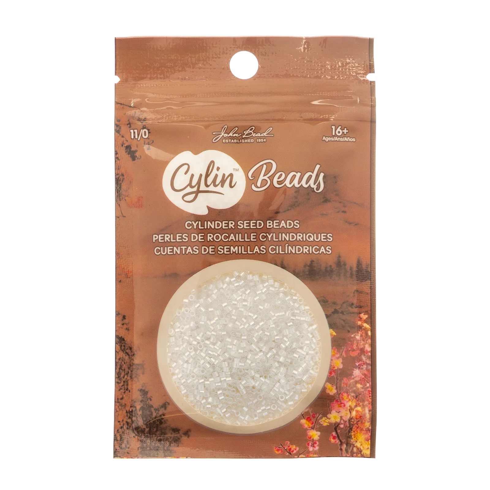 Cylin™ Beads 11/0, CY11-1012 Off White AB, 25g - Image 2