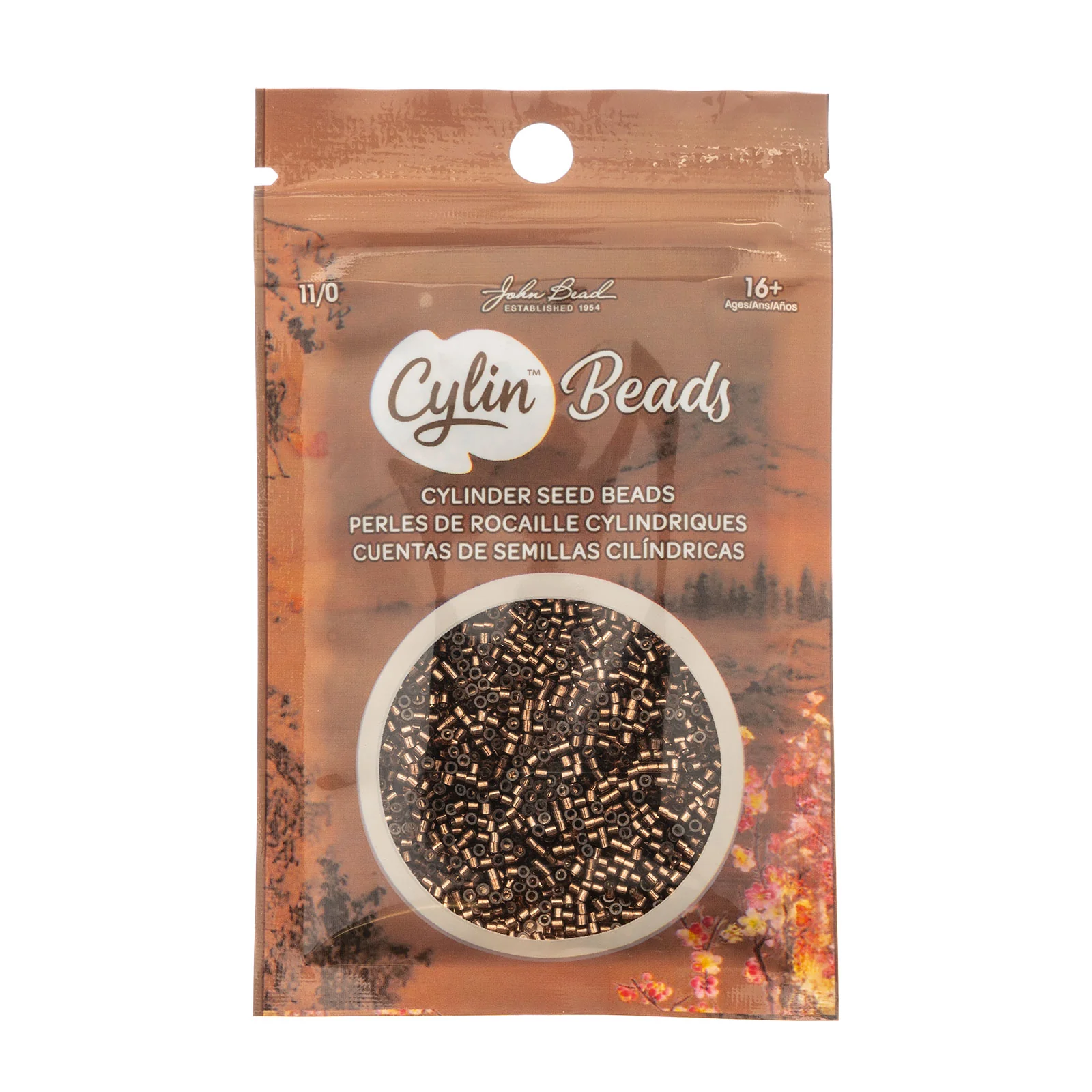 Cylin™ Beads 11/0, CY11-1020 Brown Silver Lined, 25g - Image 2